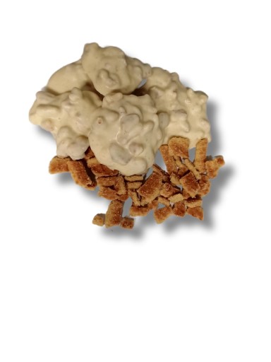 Stroopwafel rotsen wit